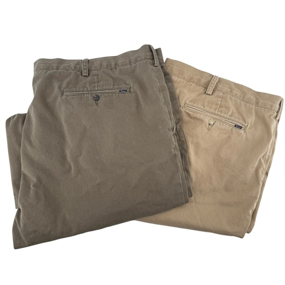 Polo Ralph Lauren Other - Polo Ralph Lauren Classic Fit Chino Pants Bundle Mens 50x26 Brown Tan Cotton